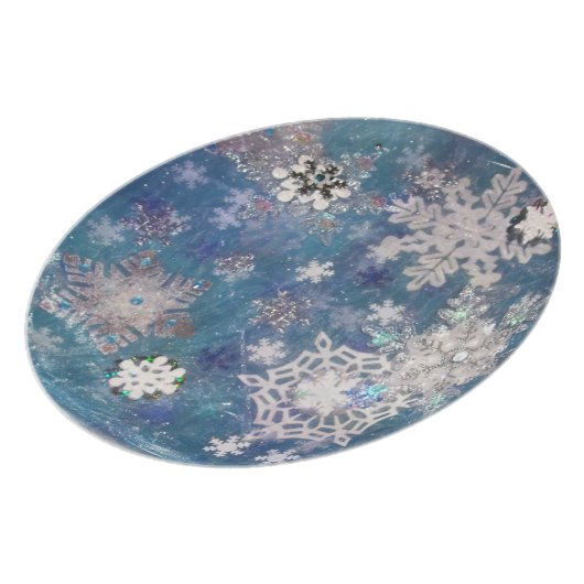 Snowflake Plates (Left Side)