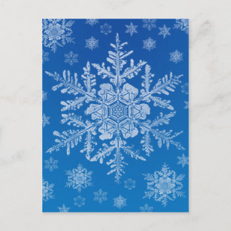 snowflake postcard