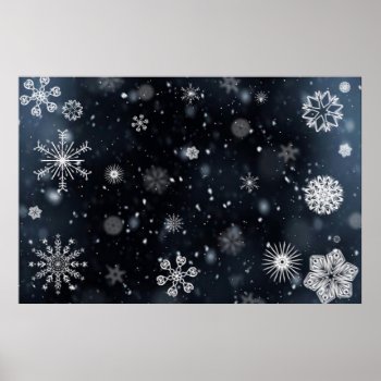 Snowflake Poster by Wonderful12345 at Zazzle