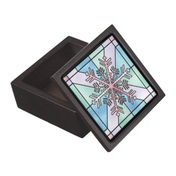 Snowflake Premium Gift Box by pmcustomgifts at Zazzle