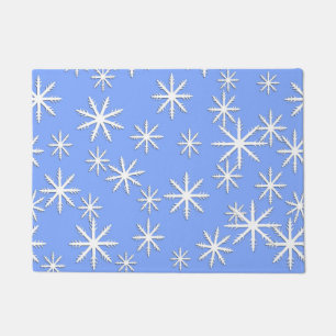 Snowflake Print Doormat