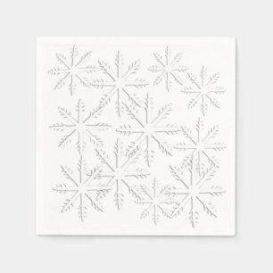 Snowflake  Print Napkins
