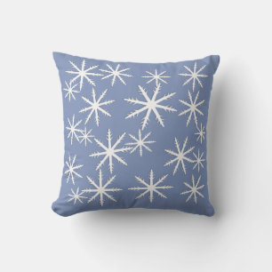 Snowflake Print Outdoor Pillow