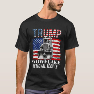 Snowflake Removal Service Funny Donald Trump 2024 T-Shirt