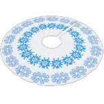 Snowflake Rings Brushed Polyester Tree Skirt