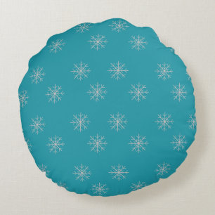Snowflake round pillow