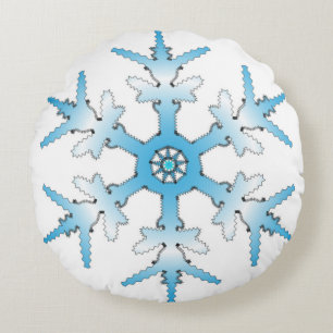 SNOWFLAKE ROUND PILLOW