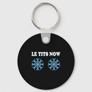 Snowflake S Adult Joke Let It Snow Funny Christmas Keychain