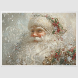 Snowflake Santa Tissue Paper
