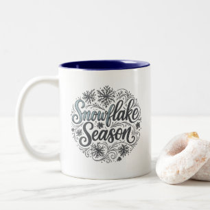 Snowflake Season Winter Aesthetic Coffee Mug