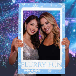 Snowflake Selfie Frame, Custom Photo Frame