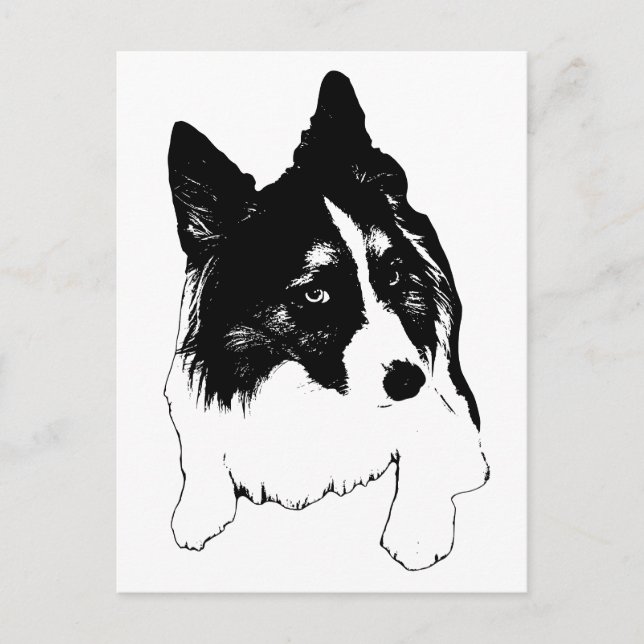 Snowflake Skyline Postcard (Front)