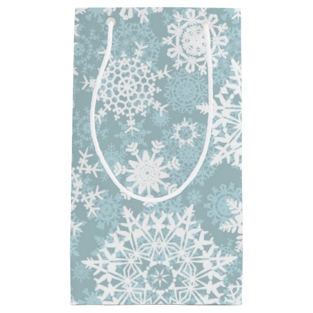 Snowflake  small gift bag (Front)