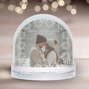 Snowflake Snow Much Love gift for him/her photo Globe