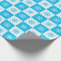 Snowflake & Snow Pattern (Blue)