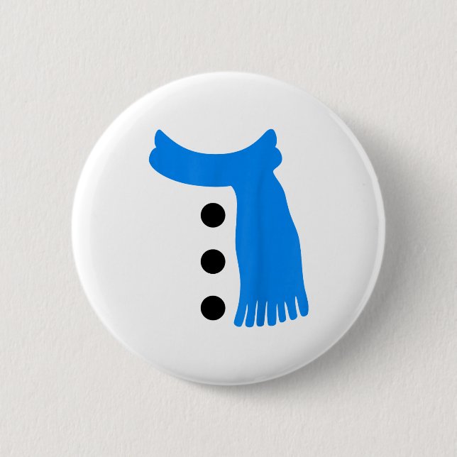 Snowflake Snowman Costumes Christmas Family Matchi Button (Front)
