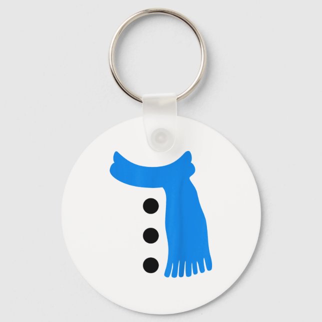 Snowflake Snowman Costumes Christmas Family Matchi Keychain (Front)