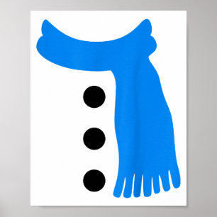 Snowflake Snowman Costumes Christmas Family Matchi Poster