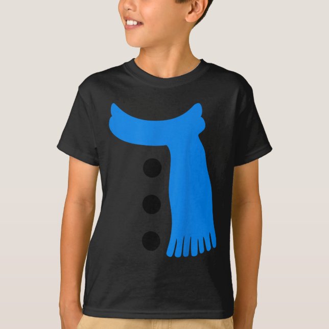Snowflake Snowman Costumes Christmas Family Matchi T-Shirt (Front)