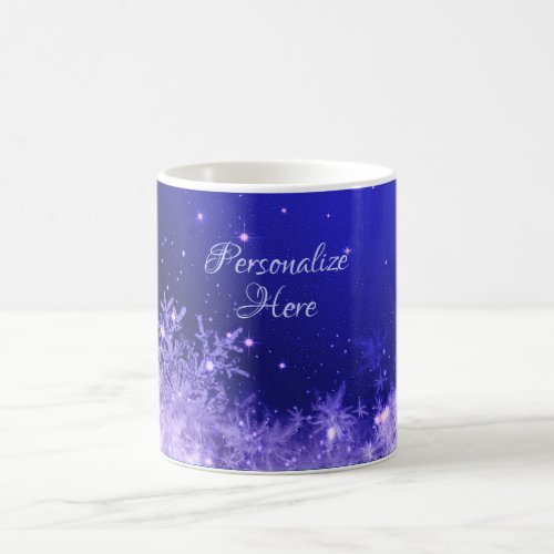 Snowflake sparkle mug