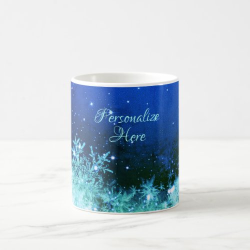 Snowflake sparkle mug
