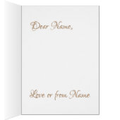 Snowflake sparkle sepia brown and gold look (Inside (Right))