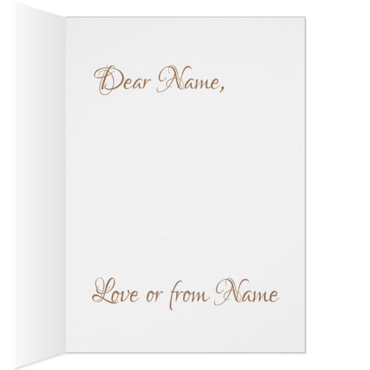 Snowflake sparkle sepia brown and gold look (Inside (Right))