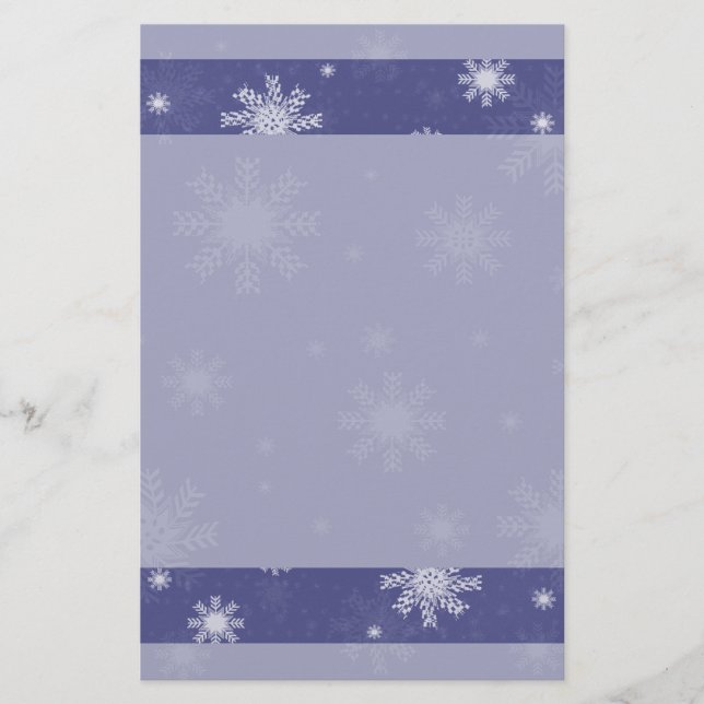Snowflake Stationery (Front)