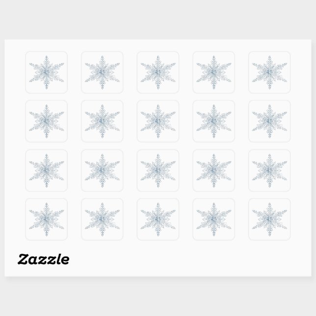 Snowflake Sticker | Minimal Winter  (Sheet)