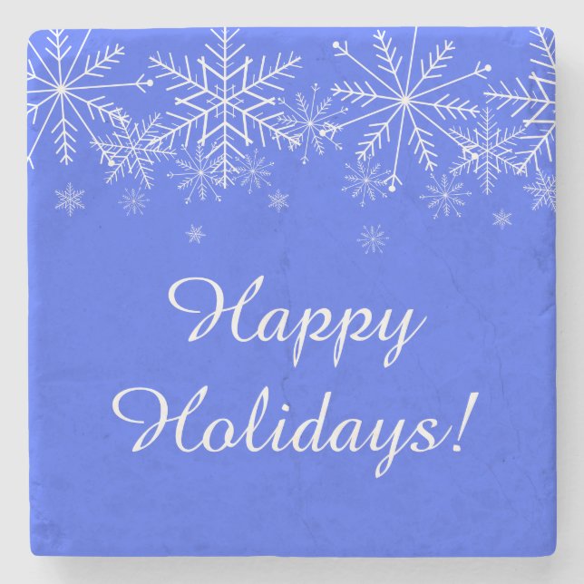 Snowflake Stone Coaster (Front)