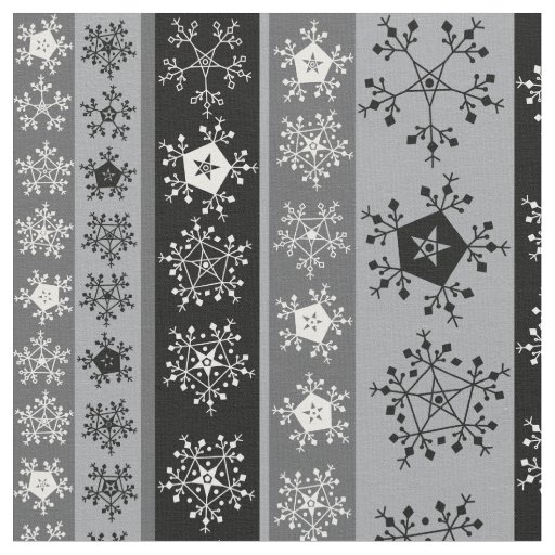 Snowflake Stripes Fabric