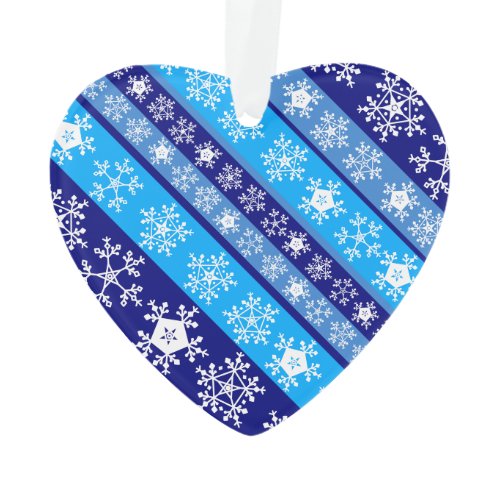 Snowflake Stripes Ornament