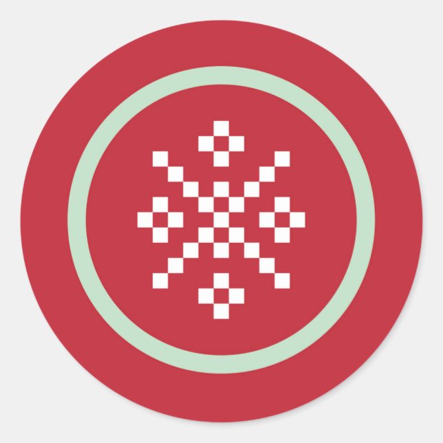 Snowflake Sweater Weather Sticker (Front)