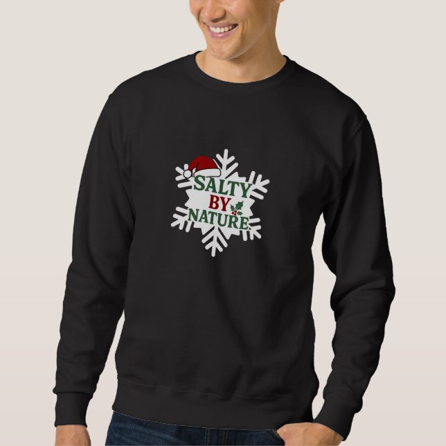 Snowflake Sweatshirt "Seasoned Greetings" (Front)