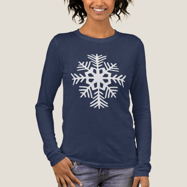Snowflake T-Shirt Tri-Blend Shirt (Front)