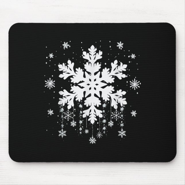Snowflake Teacher Costume Matching Family Winter C Mouse Pad (Front)
