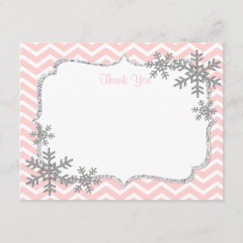 Snowflake Thank You Cards by Petit_Prints at Zazzle