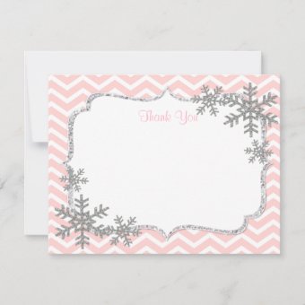 Snowflake Thank You Cards | Zazzle