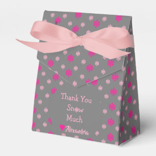 Snowflake Thank You Favor Boxes