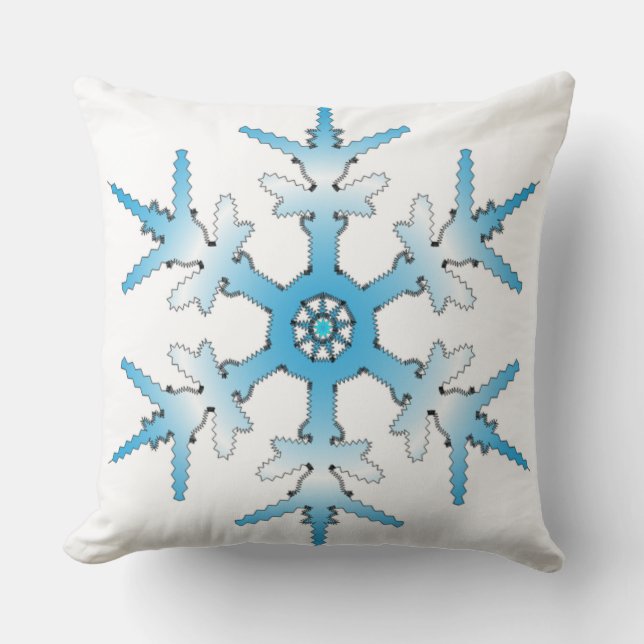 SNOWFLAKE THROW PILLOW (Front)