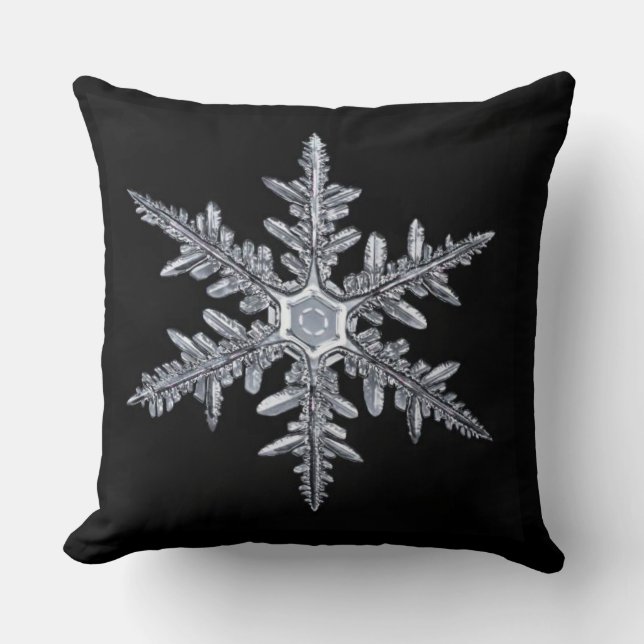SNOWFLAKE Throw Pillow (Front)