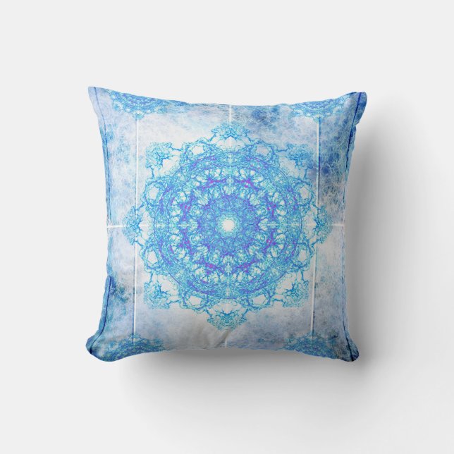 Snowflake Throw Pillow (Front)