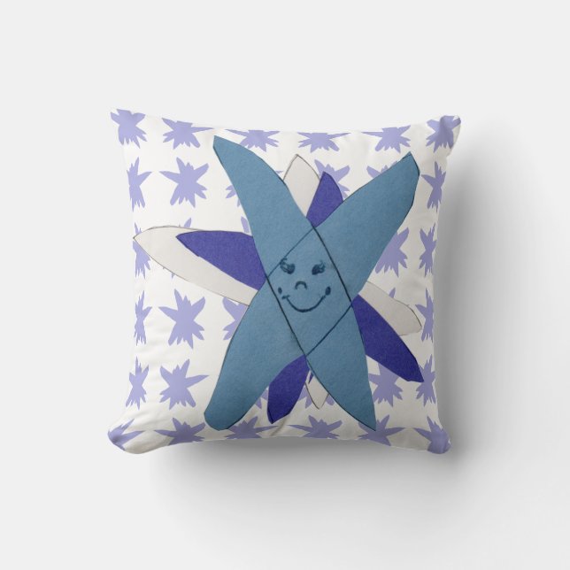 Snowflake Throw Pillow (Front)