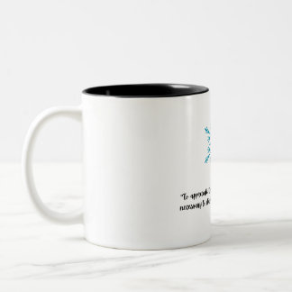 snowflake Two-Tone coffee mug