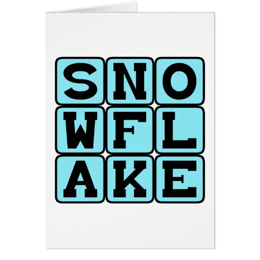 Snowflake, Unique Snow Cards (Front)