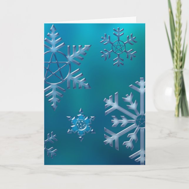 Snowflake V Holiday Card (Front)