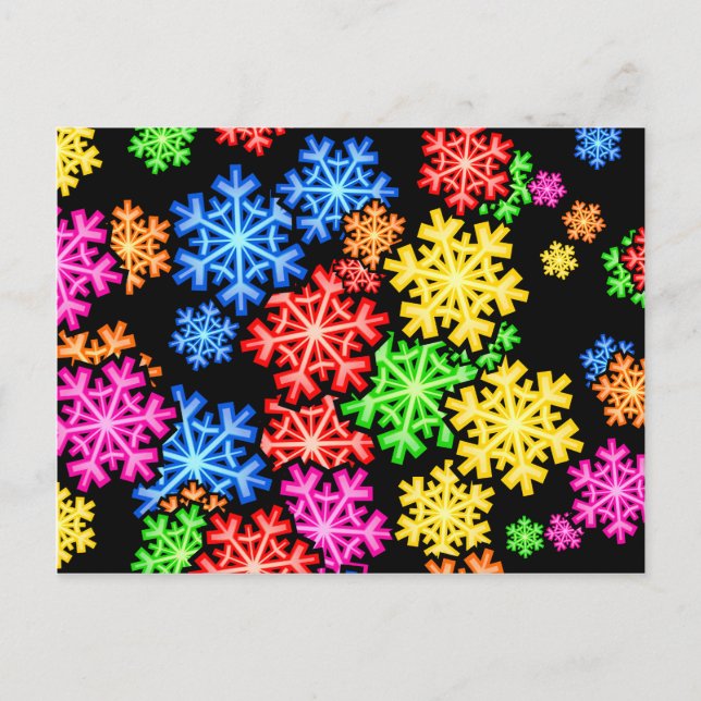 Snowflake Wallpaper Postcard (Front)
