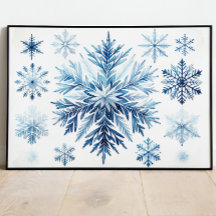 Snowflake Watercolor Collection