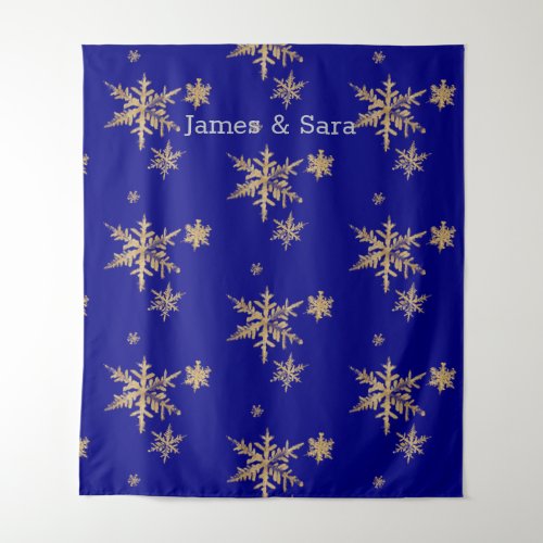 Snowflake Wedding Reception Backdrop Photo Booth