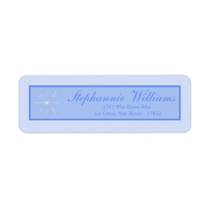 Snowflake Wedding Return Address Label